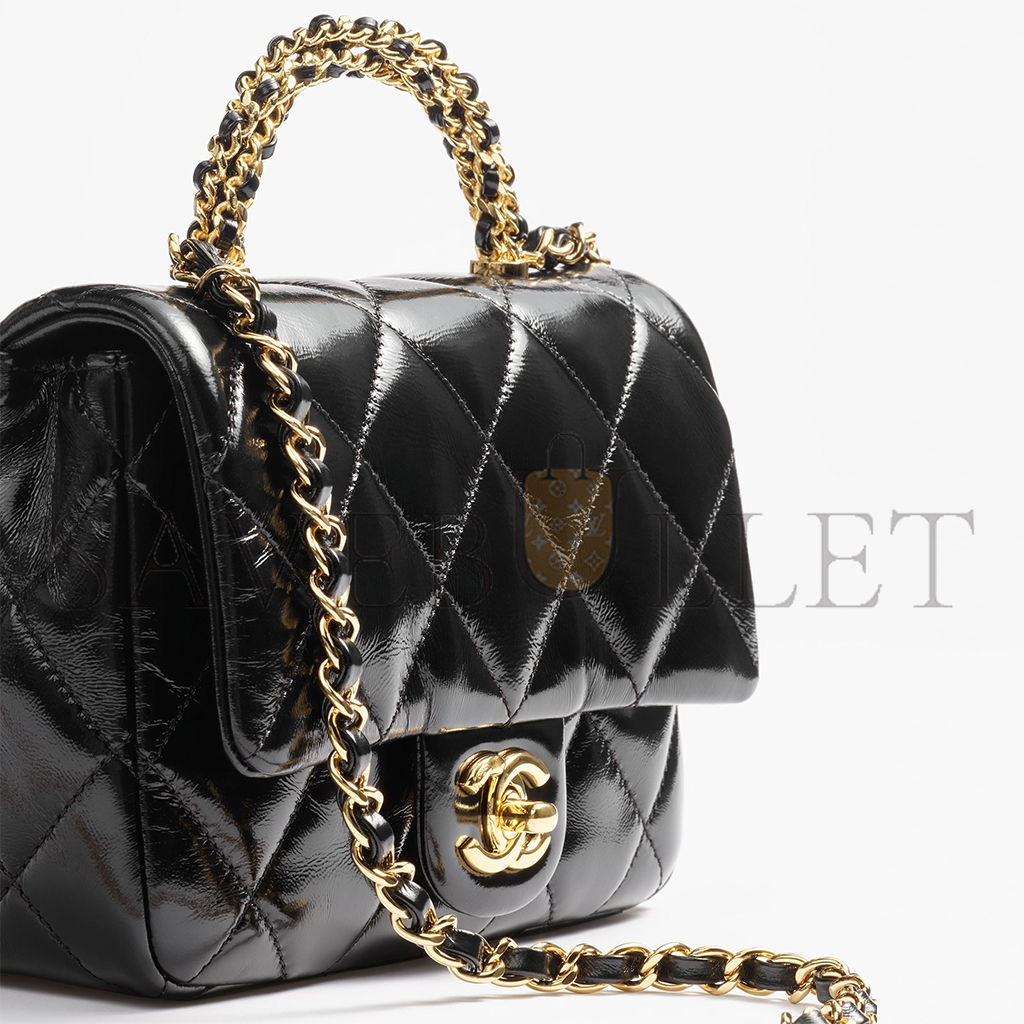 CHANEL MASTER MINI FLAP BAG WITH TOP HANDLE AS5032 (19*14*8cm)